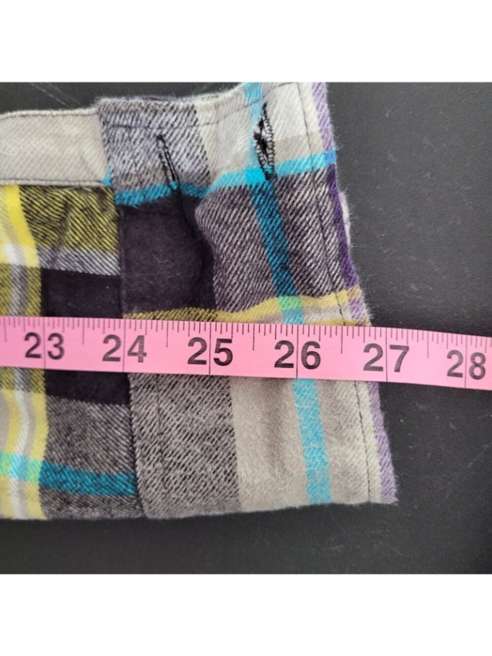 O'Neill Button Up Shirt Womens L Yellow Plaid Flannel Long Sleeve Top Pockets - Picture 6 of 11